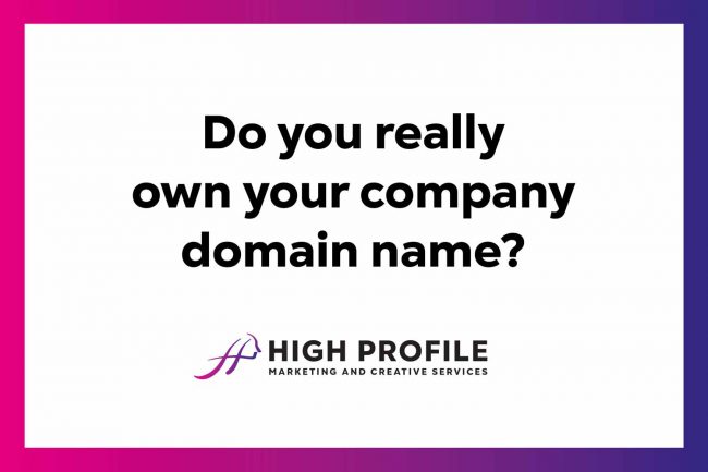 Do you own your domain name?